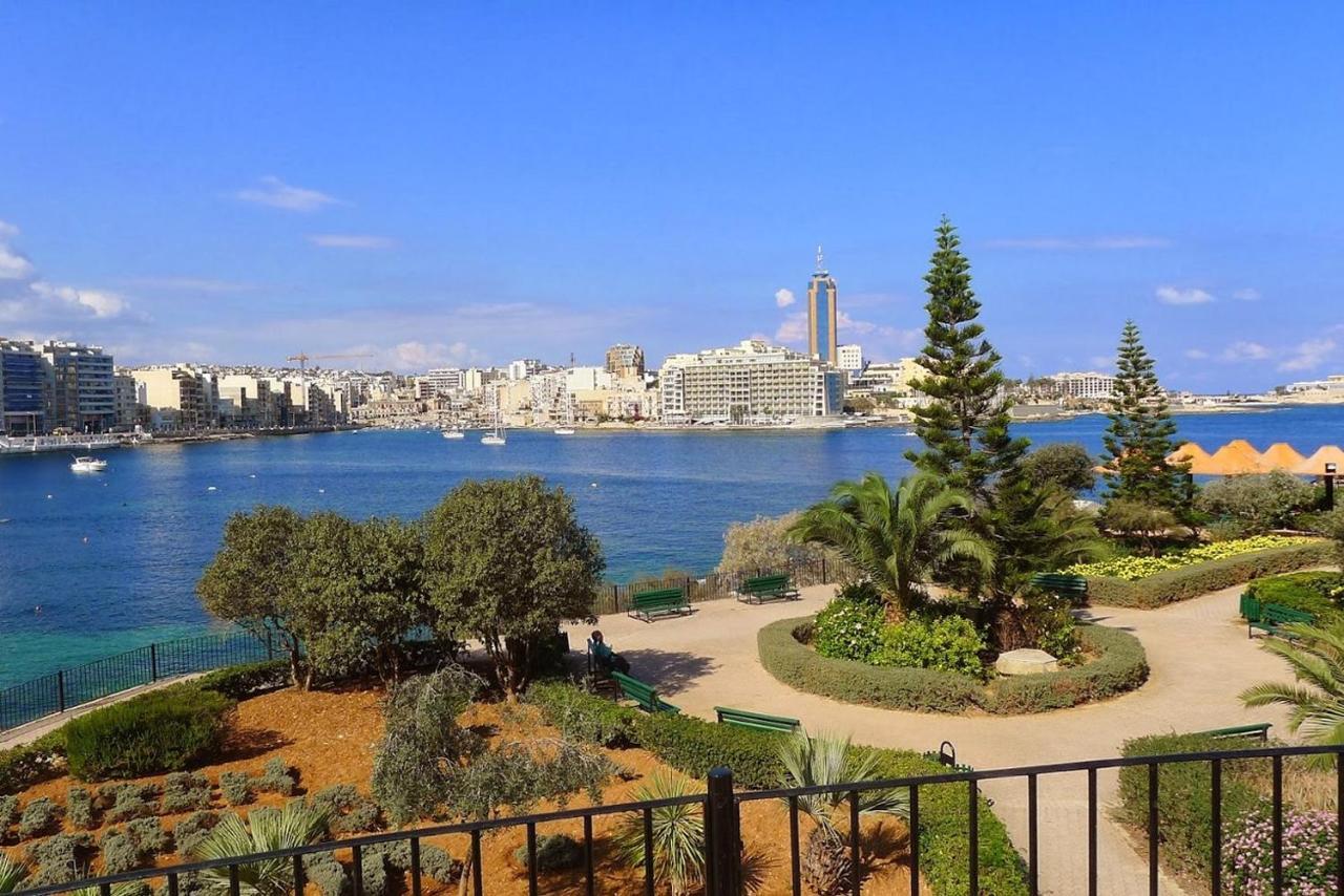 Luxury Apt W/ Side Seaviews And Pool, Top Location Sliema Exterior foto