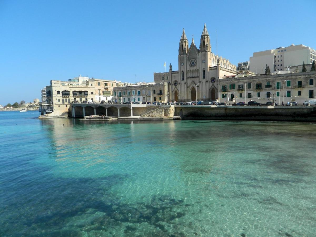 Luxury Apt W/ Side Seaviews And Pool, Top Location Sliema Exterior foto